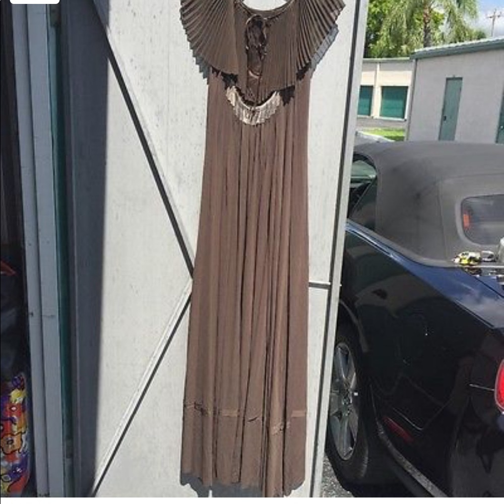 BCBG Max Azria Runway Brown Maxi Dress XXS - Picture 3 of 6